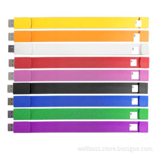 Promotional Silicone USB Bracelet, 1-32GB, Available in Various Designs